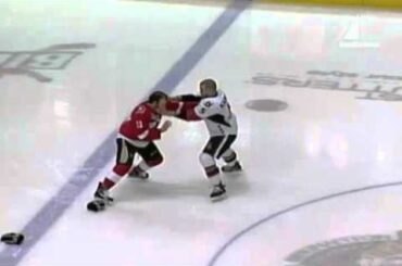 Hockey Fight: Mark Borowiecki vs Zach Sill