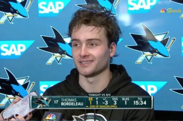 David Quinn & Thomas Bordeleau PostGame Interview | New York Islanders vs San Jose Sharks
