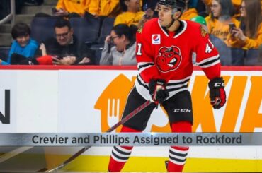 Blackhawks Assign Crevier and Phillips to Rockford