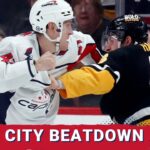 The Washington Capitals demolish the Pittsburgh Penguins. Joel Edmundson to Toronto