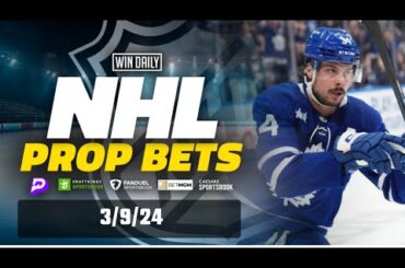 NHL PrizePicks - 3/9/24 - Player Props, Plays, and Betting Picks