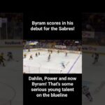 Bowen Byram scores a goal in his debut for the Buffalo Sabres! #nhlhighlights