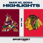 NHL Highlights | Coyotes vs. Blackhawks - March 10, 2024