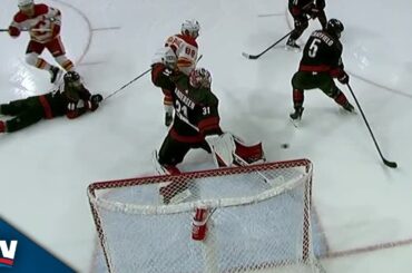 Hurricanes' Frederik Andersen Makes Unreal Paddle Save To Deny Mikael Backlund