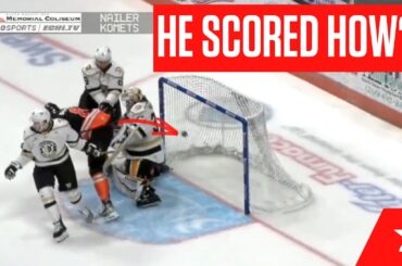 BUTT GOAL: Fort Wayne's Jack Dugan Uses Rear End To Give Komets The Lead