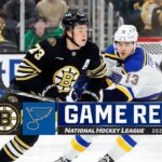 Blues @ Bruins 3/11 | NHL Highlights 2024