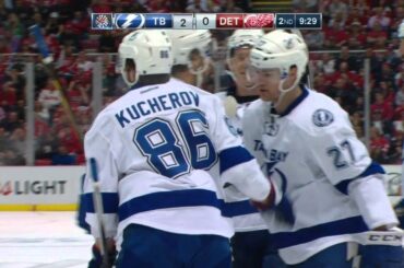 Drouin sets up Kucherov for second goal of the game