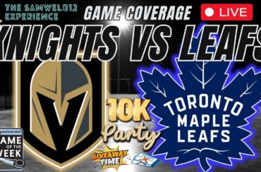 Vegas Golden Knights vs Toronto Maple Leafs LIVE STREAM NHL Game Audio | Leafs Live Gamecast
