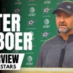 Peter DeBoer talks Impressions of Logan Stankoven & Impressions of Patrick Roy Becoming an NHL Coach
