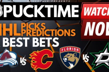NHL Predictions, Picks & Odds | Panthers vs Stars | Avalanche vs Flames | PuckTime Mar 12