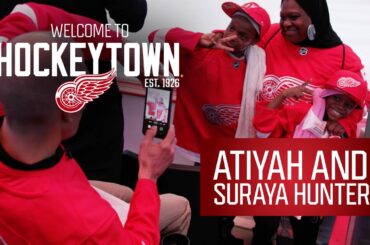 Welcome to Hockeytown | Atiyah and Suraya's first Red Wings Game