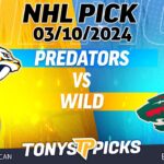 Nashville Predators vs Minnesota Wild 3/10/2024 FREE NHL Picks and Predictions by Steven Duncan