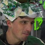 Wild goaltender Marc-Andre Fleury reacts after win over Arizona Coyotes