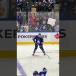 Feb. 7, 2024 - Stars vs. #Leafs Pre-game Warm-up - Simon Benoit slowly warming up the wrists😁