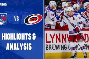 Igor Stands Tall In His 2nd Consecutive Shutout As Rangers Defeat Canes | New York Rangers