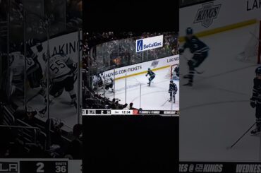 Feisty Kevin Fiala Battling Kyle Burroughs #nhl #hockey #lakings #sharks