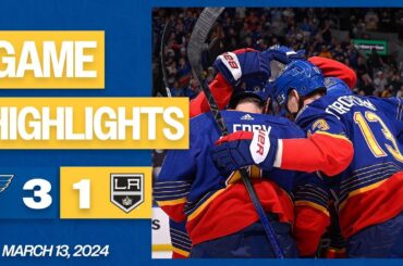 Game Highlights: Blues 3, Kings 1