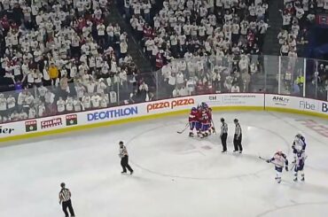 Laval Rocket's Xavier Ouellet's goal vs. Syracuse Crunch disallowed due to goalie interference 5/12