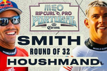 Jordy Smith vs Cole Houshmand | MEO Rip Curl Pro Portugal 2024 - Round of 32 Heat Replay