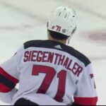 Matt Rempe EJECTED after ELBOWING Jonas Seiganthaler in the HEAD..(suspension?)#rangers #rempe #nhl