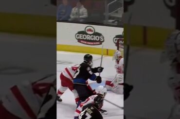 Marcus Bjork drops the Hammer!!! #shorts #cleveland #monsters #ahl #hockey