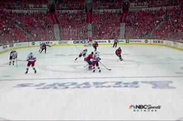 John Carlson goal. NY Rangers vs Washington Capitals Game 3 5/2/12 NHL Hockey