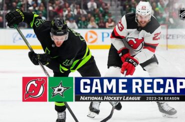 Devils @ Stars 3/14 | NHL Highlights 2024