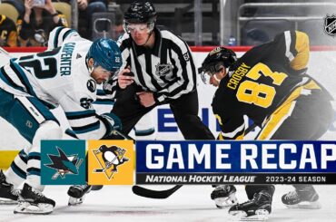 Sharks @ Penguins 3/14 | NHL Highlights 2024