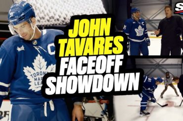 John Tavares Face-Off Showdown Vs. The Armdog | On The Couch With Colby