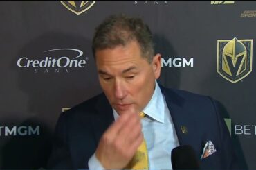 Bruce Cassidy PostGame Interview | Vegas Golden Knights vs Calgary Flames