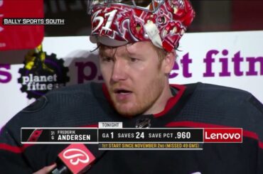 Frederik Andersen talks health diagnosis and his return to the ice
