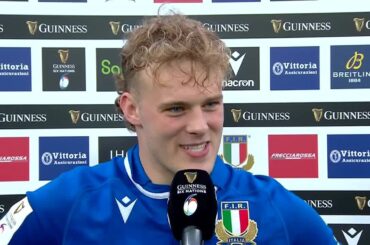 Louis Lynagh spots his Dad after famous win on Italian debut!