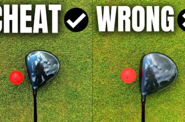 DO NOT SQUARE THE CLUB FACE AND START IT IS LIKE THIS INSTEAD! (CHEAT METHOD)