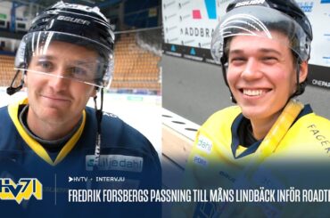 Fredrik Forsbergs passning till Måns Lindbäck inför roadtripen
