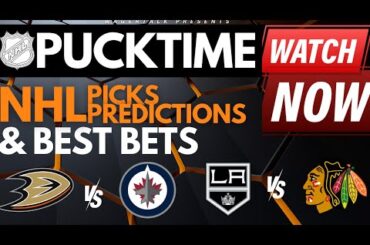 NHL Predictions, Picks & Odds | Ducks vs Jets | Kings vs Blackhawks | PuckTime Mar 15