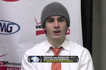 UNH Men's Hockey Postgame - Merrimack (01/26/13)