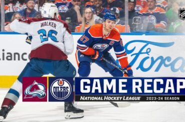 Avalanche @ Oilers 3/16 | NHL Highlights 2024
