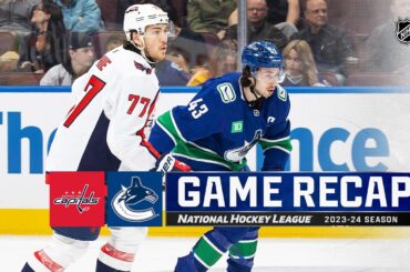 Capitals @ Canucks 3/16 | NHL Highlights 2024