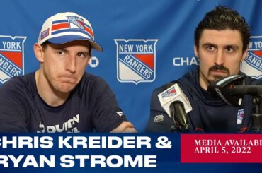 New York Rangers: Chris Kreider & Ryan Strome Postgame Media Availability | Apr. 5, 2022