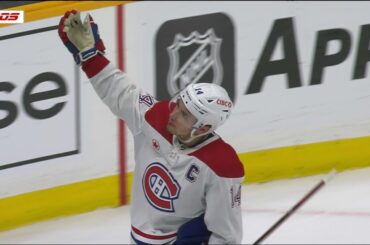 NICK SUZUKI SCORES IN OT FROM A SHARP ANGLE FOR HIS 100th CAREER GOAL!