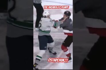 Zach Ostapchuk vs Matt Rempe 🥊 in juniors #hockey