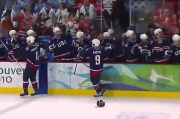 Zach Parise ties the game for USA with 24 seconds left vs Canada