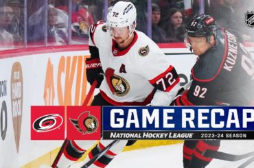 Hurricanes @ Senators 3/17 | NHL Highlights 2024