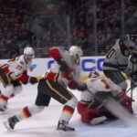 Devin Setoguchi Scores His 2nd Goal of the Game on Brian Elliott | Kings Lead Flames 4-0