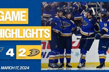 Game Highlights: Blues 4, Ducks 2