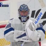 Andrei Vasilevskiy' unreal save on Sasha Barkov's shot late in a game vs Panthers (16 mar 2024)