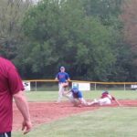 Caleb Jones Steals 2nd Base - Opening Day 14 Year Old Babe Ruth Season 5-19-2013