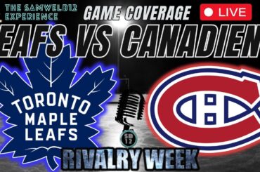 Toronto Maple Leafs vs Montreal Canadiens LIVE STREAM NHL Game Audio | Leafs Live Gamecast