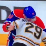 Oilers #90 Corey Perry Vs. Bruins #29 Parker Wotherspoon