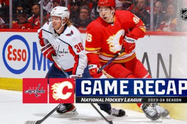 Capitals @ Flames 3/18 | NHL Highlights 2024